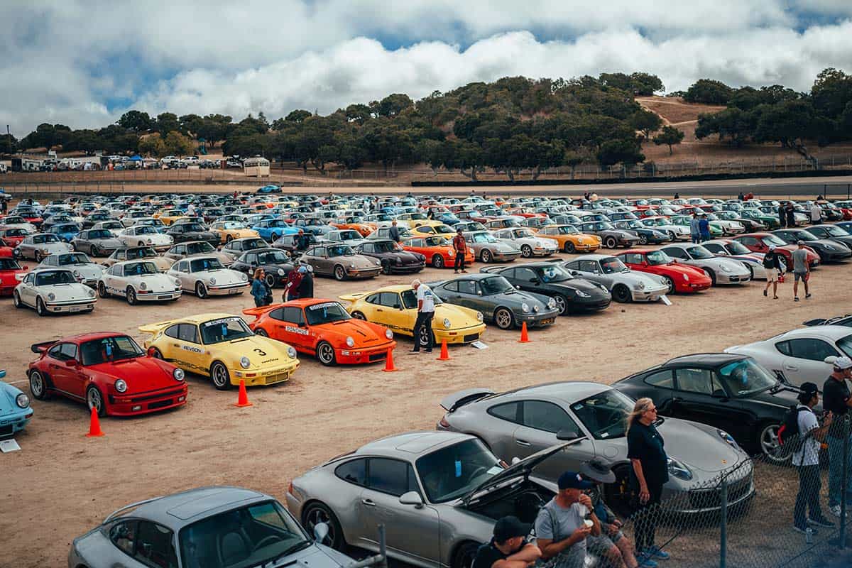 Über 90.000 Porsche-Fans versammelten sich auf der Porsche Rennsport Reunion 2023 in Laguna Seca