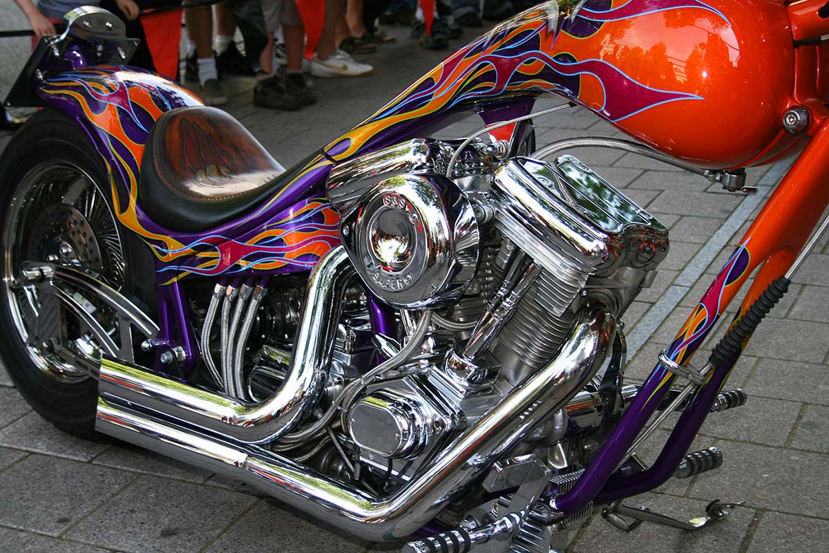 Ein Eyecatcher an jeder Harley-Davidson ist individuelles Zubehör