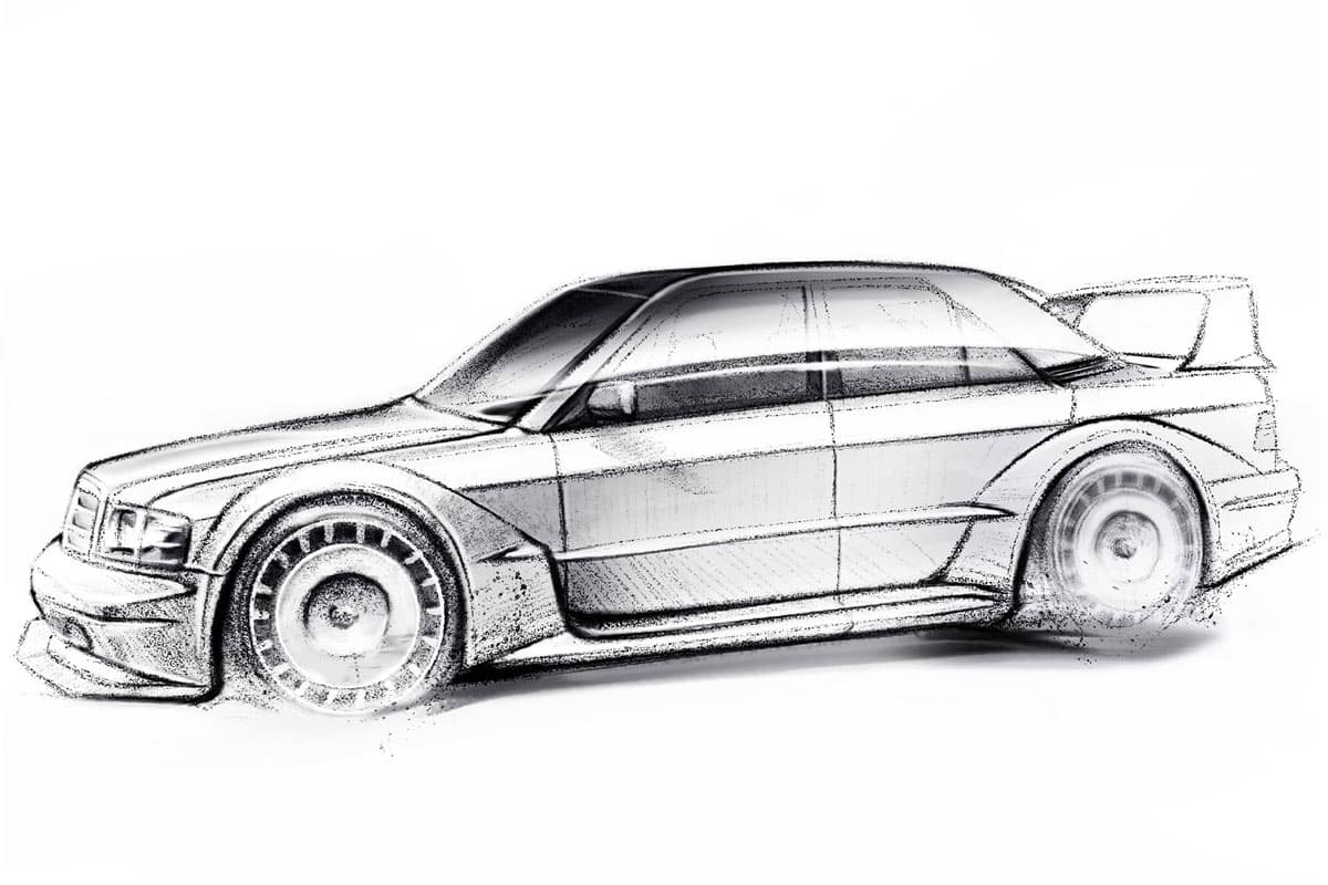 Die Motorsportikone des Mercedes-Benz 190E 2.5-16 Evo II soll in einer Auflage von 100 Exemplare neu entstehen