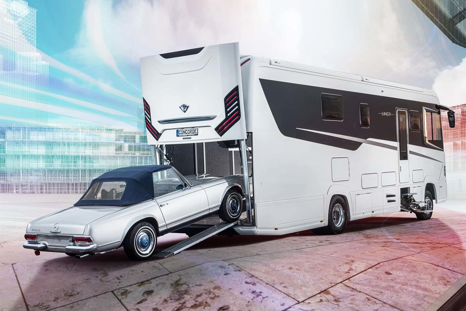 Luxus Wohnmobil mit Garage im Heck - Liner 1090 GIO von Concorde ...